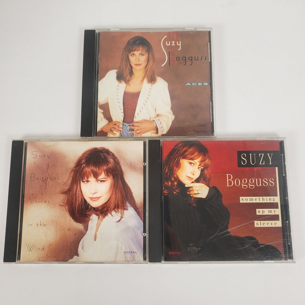 Suzy Bogguss 3 CD Lot Something Up My Sleeve Aces Voices‎ in the Wind